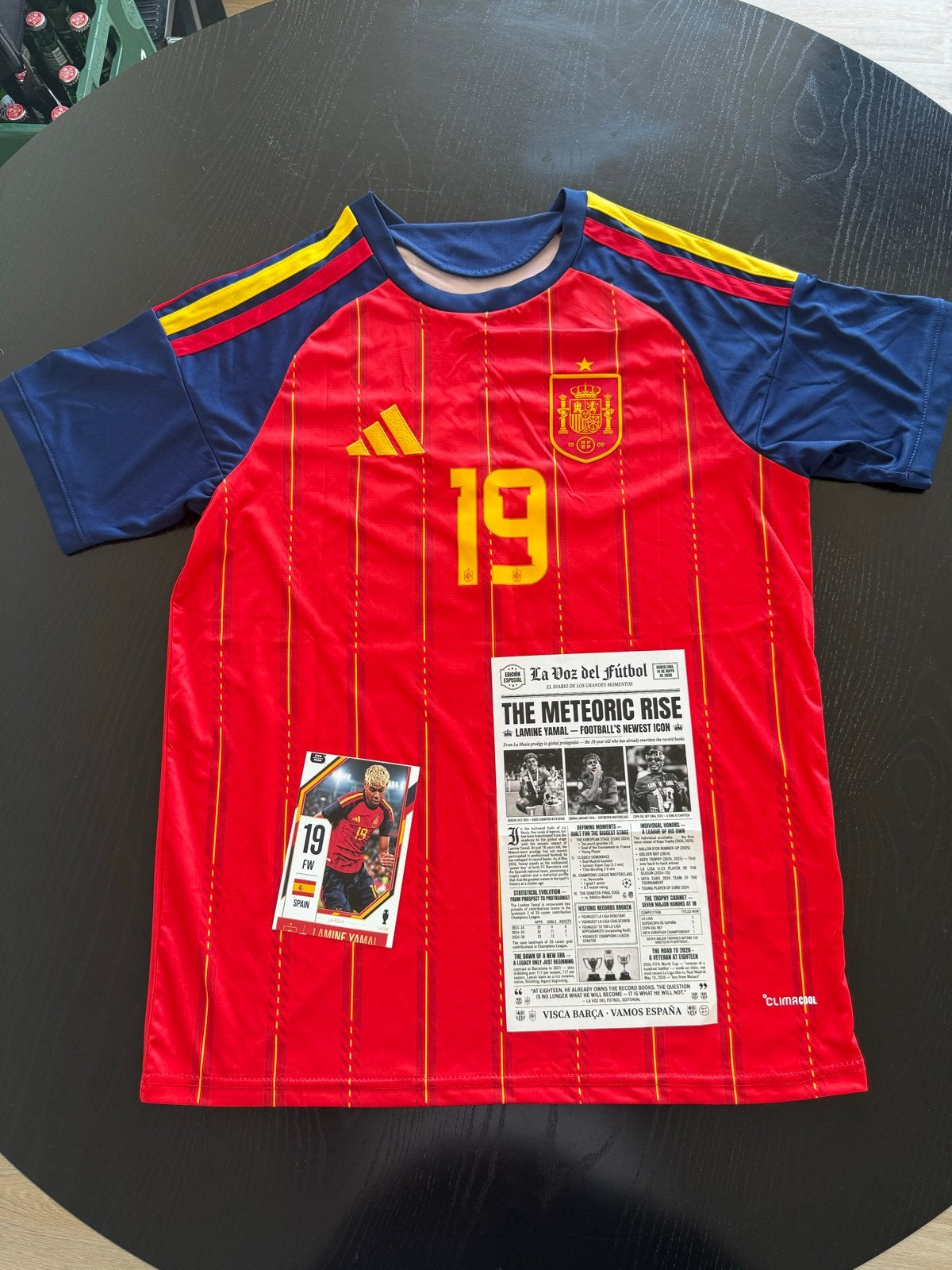 Spanje WK2026 Thuisshirt Lamine Yamal #19, Maat L, Verzenden, Zo goed als nieuw, Shirt