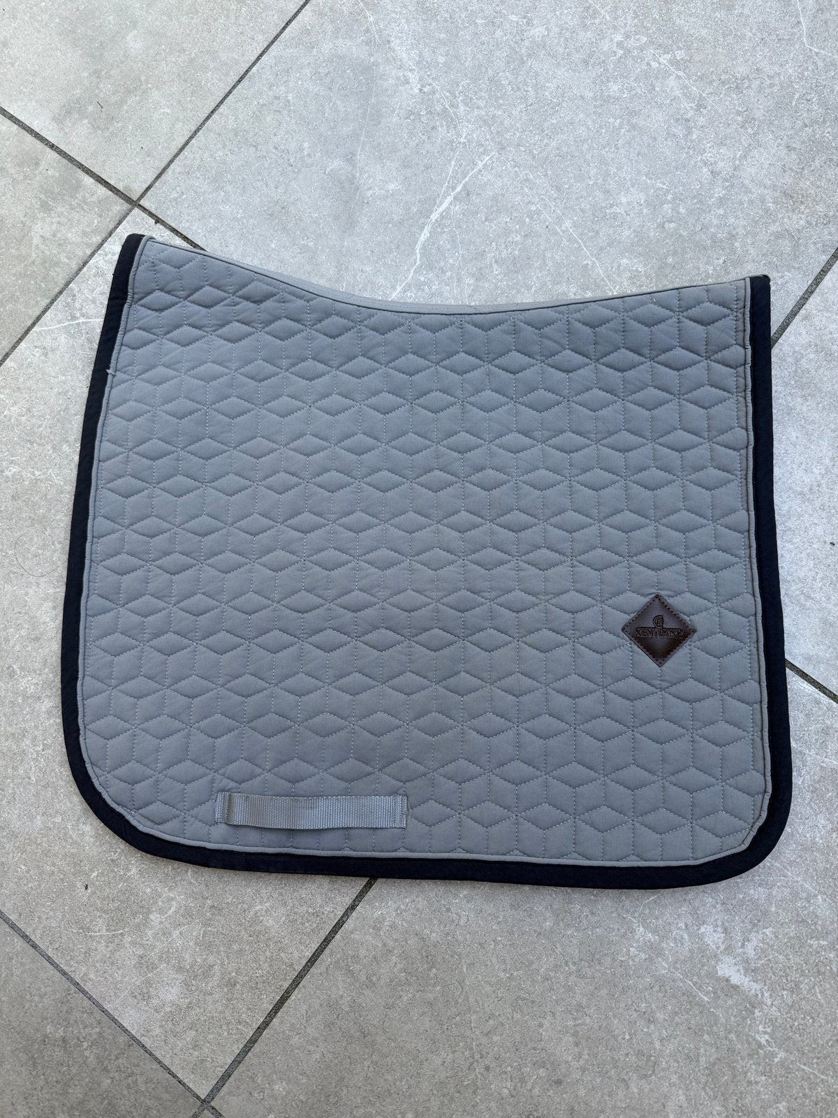 Kentucky Zadeldek Grijs (Softshell) Full Dressuur, Full (L), Katoen, Dressuurdekje, Schoftbescherming