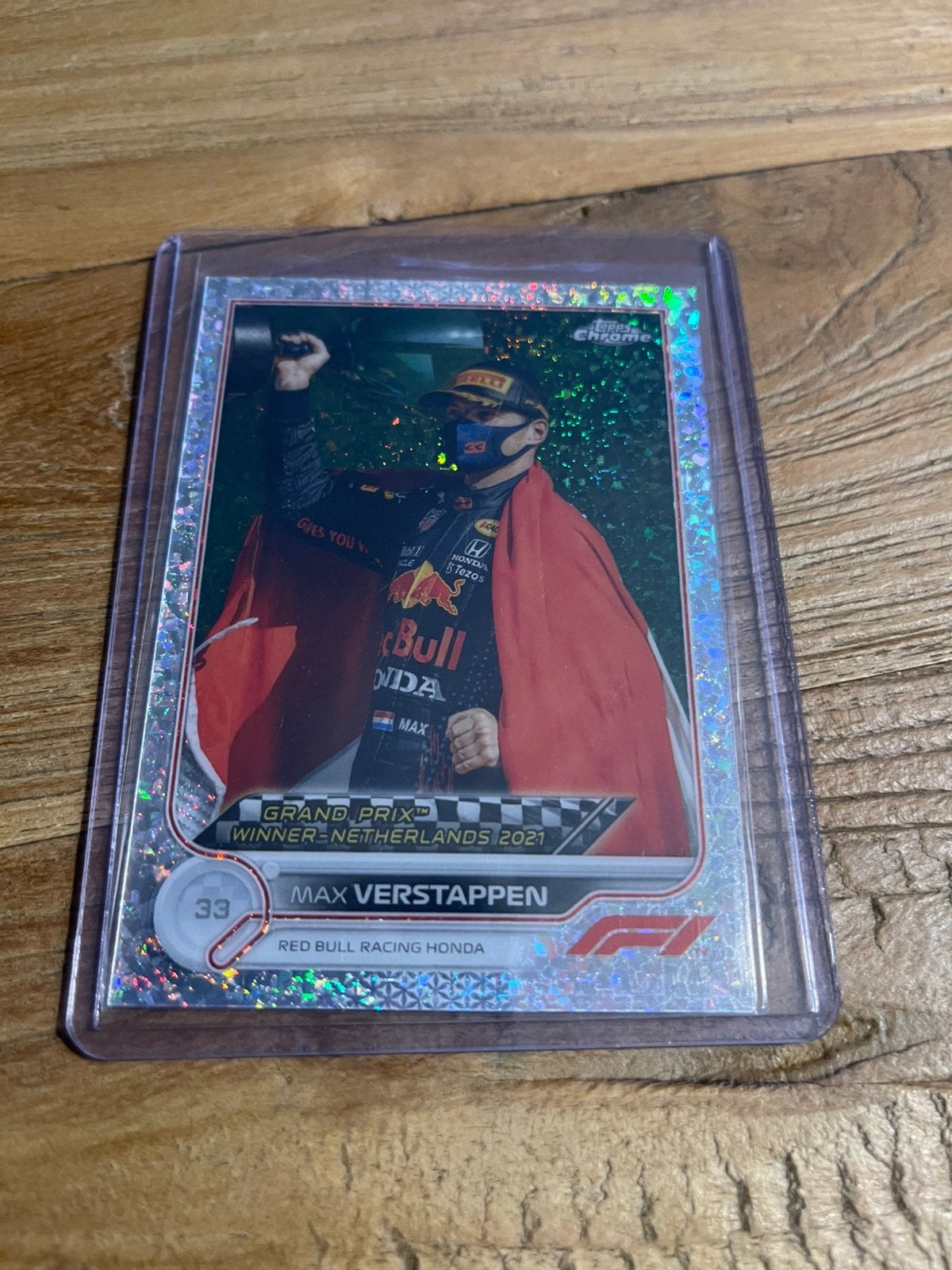 Max Verstappen /299 Zandvoort Topps Chrome F1 Diamonds #163, Ophalen of Verzenden, Zo goed als nieuw, Plaatje