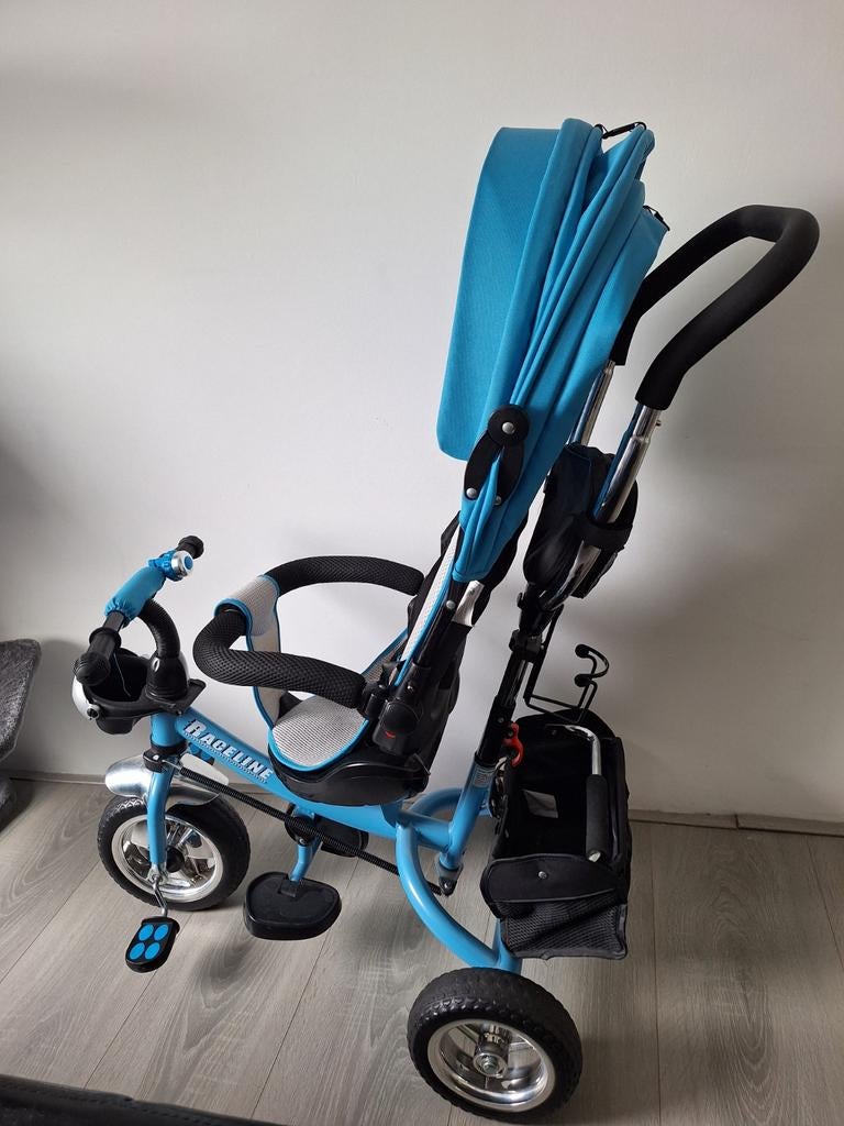 Leuke blauwe duwfiets! Z.g.a.n., Ophalen, Zo goed als nieuw, Overige merken, Verstelbare zitting