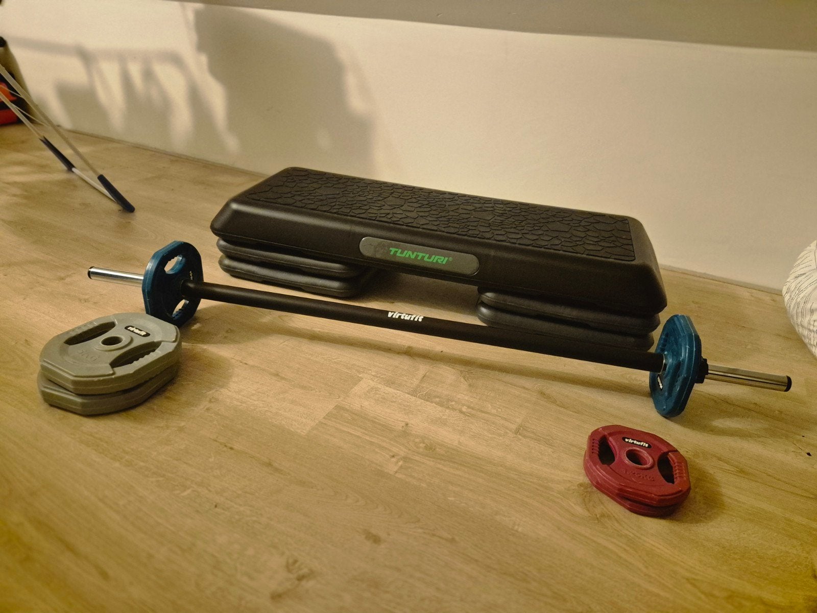Tunturi step, Sport en Fitness, Ophalen, Zo goed als nieuw, Armen, Fitnessbank