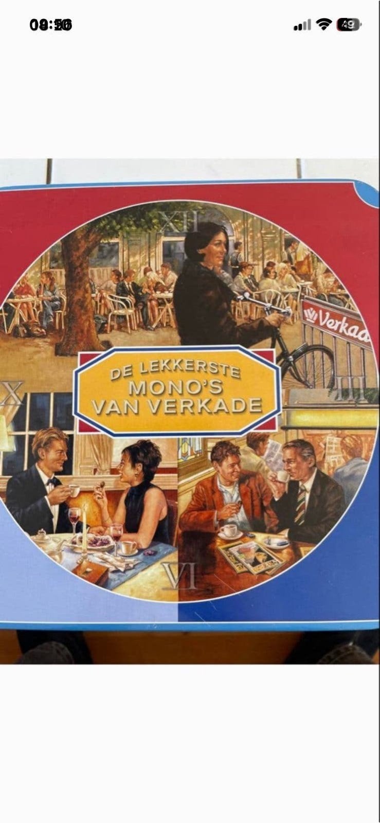 Verkade koekblik, Ophalen of Verzenden, Gebruikt, Koek(jes), Verkade