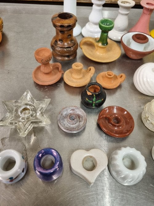 kandelaren mini letterbak 30 verschillende, Ophalen of Verzenden, 'T Olde Gre-j, Info@toldegrej.nl, Endepoelstraat 20f Didam