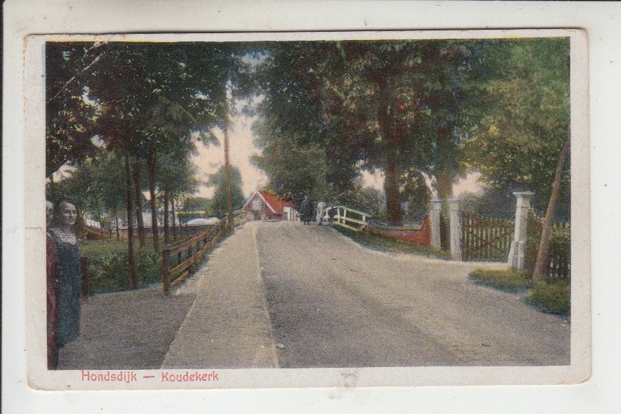 Koudekerk, Hondsdijk, Ophalen of Verzenden, Voor 1920, Gelopen, Zuid-Holland
