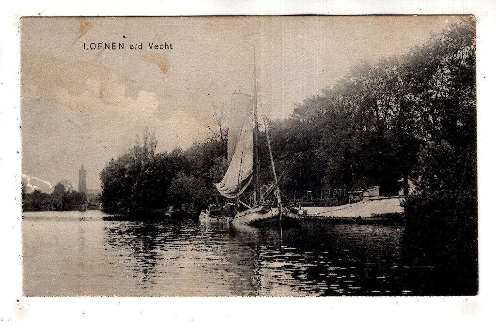 Loene aan de vecht 1909, Verzenden, Voor 1920, Gelopen, Utrecht