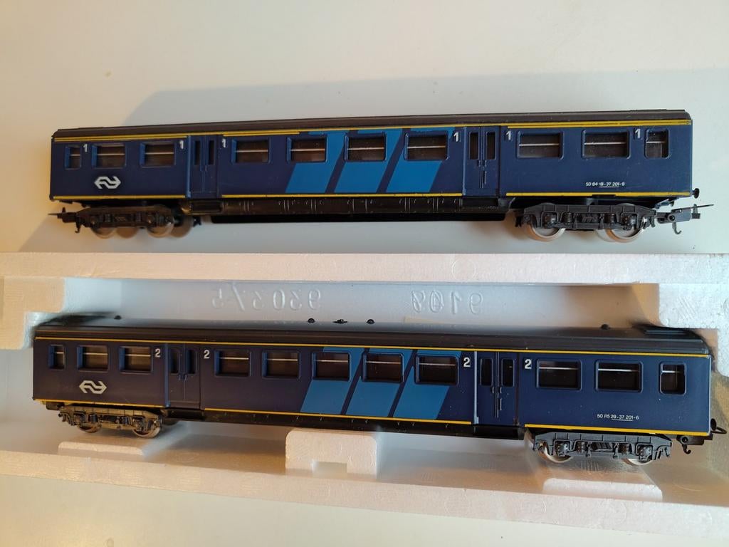 2 Lima NS wagons plan E, Gebruikt, Gelijkstroom, Wagon, Ophalen of Verzenden