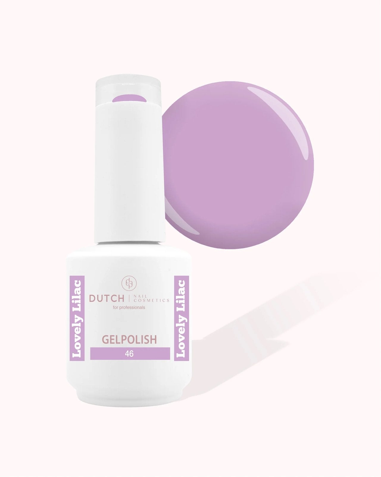 Dutch Nail Cosmetics Gelnagellak - Lovely Lilac 46, Paars, Nieuw, Ophalen of Verzenden, Handen en Nagels