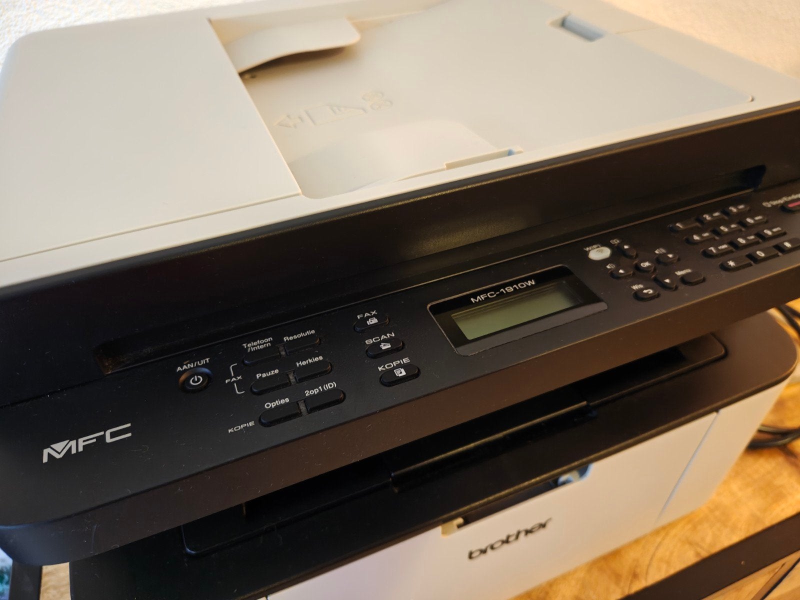 Brother MFC-1910W all-in-one laserprinter, Computers en Software, Printers, Zo goed als nieuw, Laserprinter, Zwart-en-wit printen