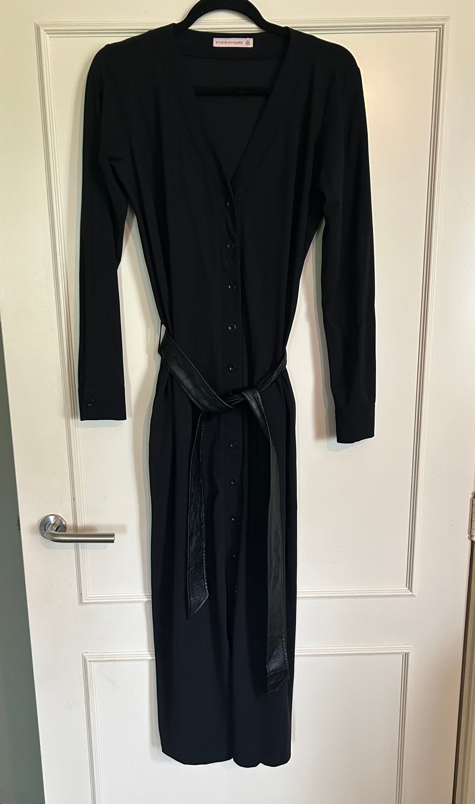 Zwarte Studio Anneloes Dress, jurk in maat XS., Kleding | Dames, Verzenden, Zo goed als nieuw, Maat 34 (XS) of kleiner, Zwart