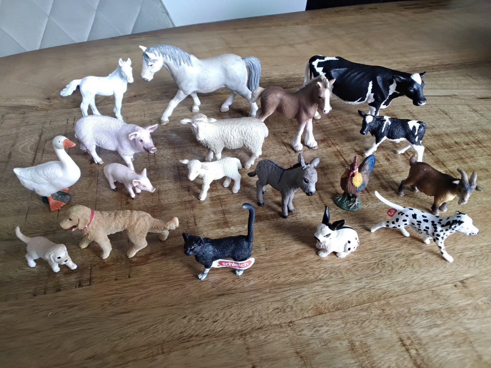 Schleich Boerderij dieren, set van 18 stuks. 15H., Verzamelen, Dierenverzamelingen, Ophalen of Verzenden, Zo goed als nieuw, Paard