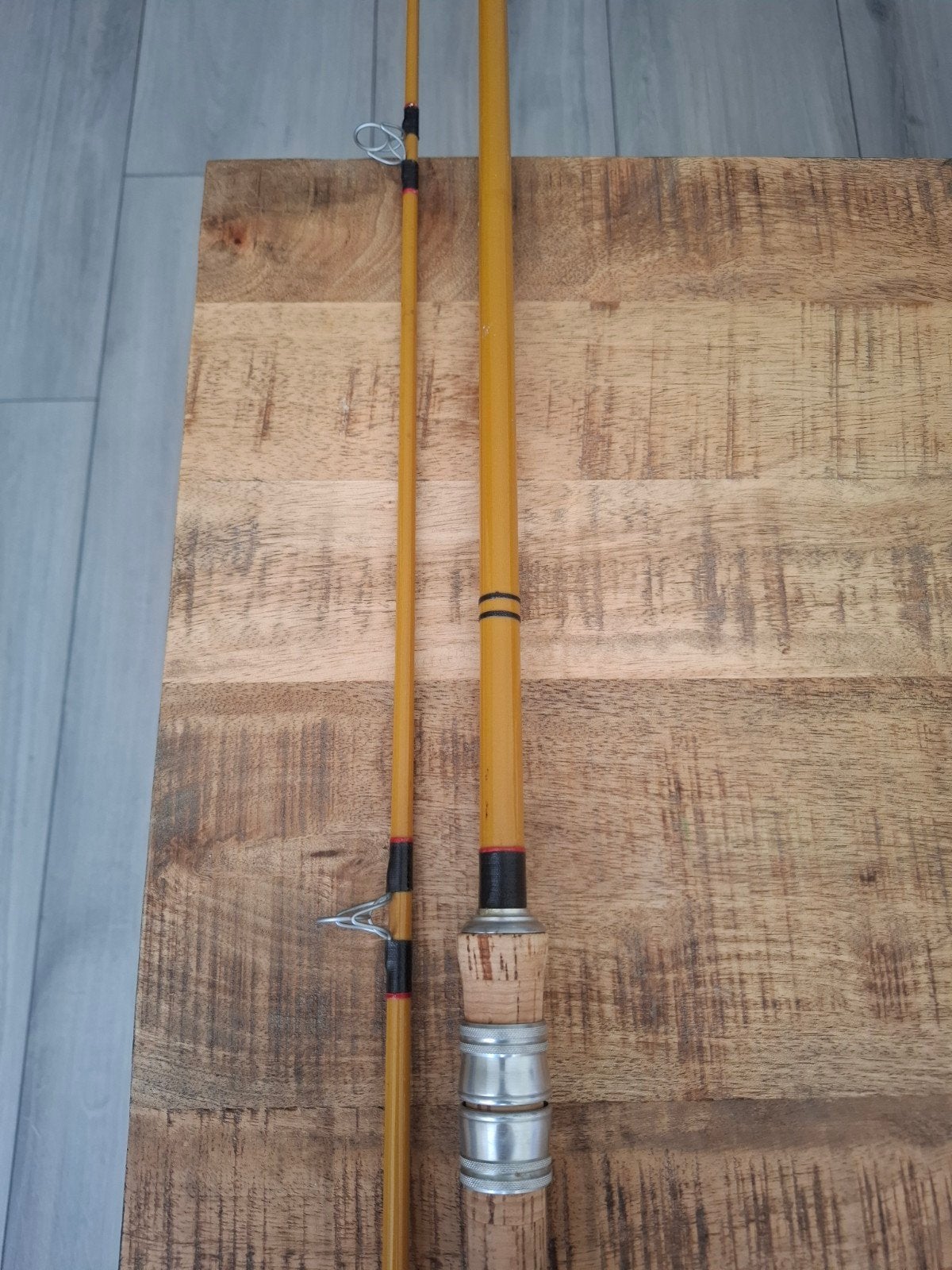 Te koop aangeboden fenwick - sportex geel glas penhengel, Watersport en Boten, Ophalen, Gebruikt, Werphengel