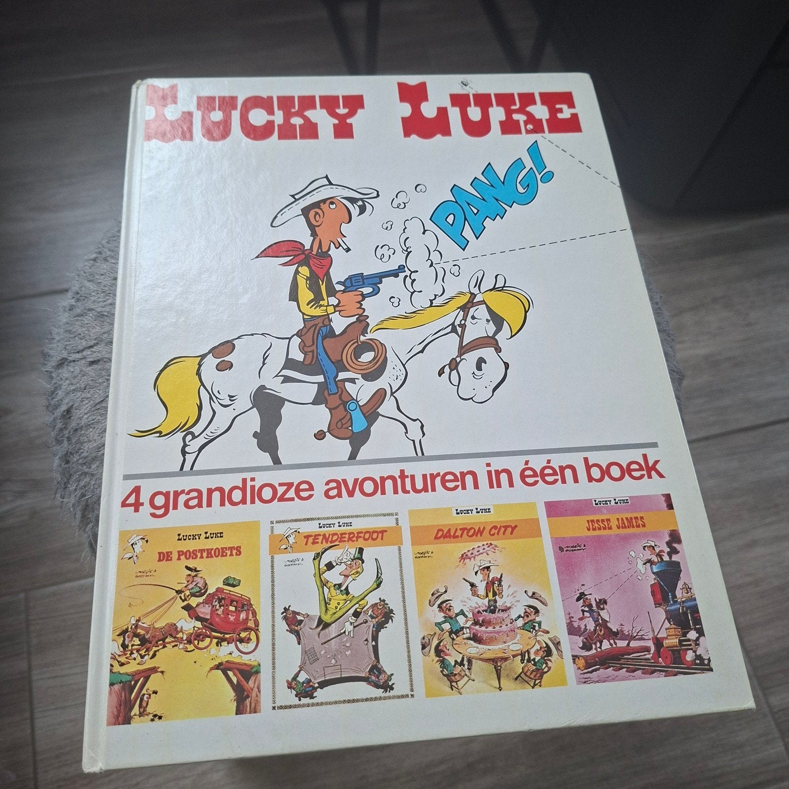 Lucky luke- 4 grandioze avonturen in één boek, Boeken, Europa, Zo goed als nieuw, Morris & Goscinny, Ophalen