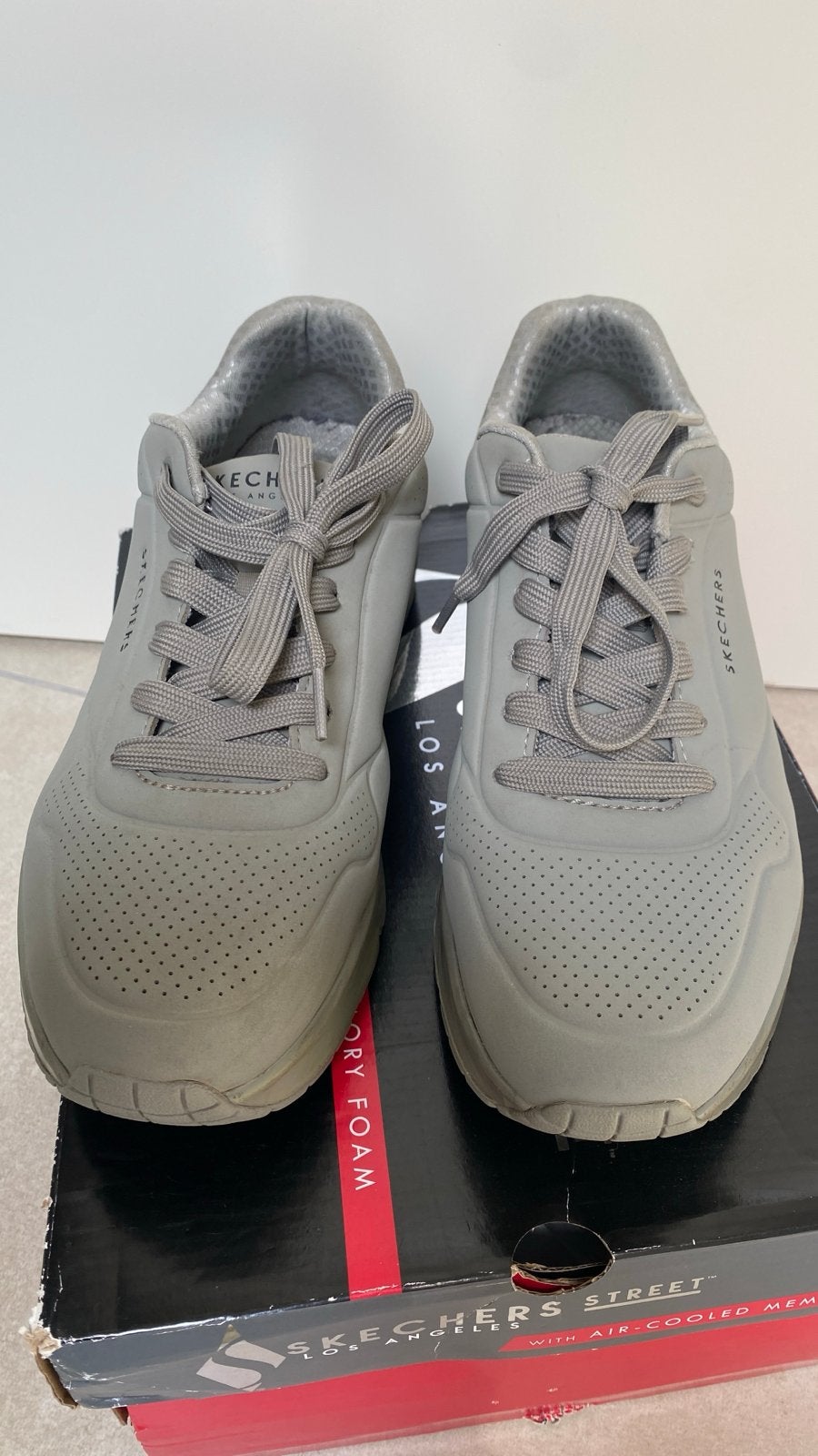 Skechers Street Sneakers - Grijs -, Ophalen of Verzenden, Sneakers of Gympen, Grijs, Gedragen