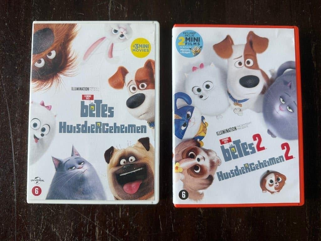 Huisdiergeheimen 1 en 2 ( The Secret Life of Pets ) 2 DVD's, Cd's en Dvd's, Dvd's | Tekenfilms en Animatie, Bonusmateriaal, Nederlands