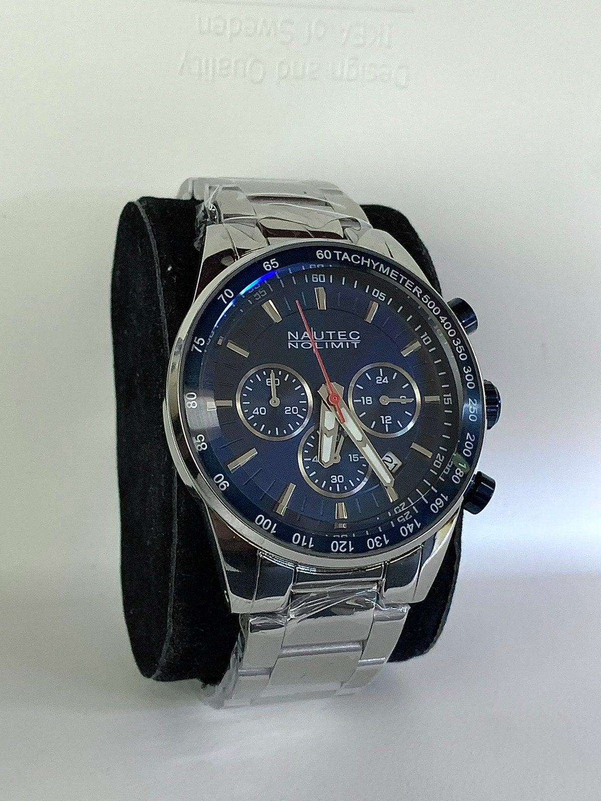 Nautec No Limit 55.312.76 – Blue Chronograph – nieuwstaat, Ophalen of Verzenden, Zo goed als nieuw, Blauw, Jongen
