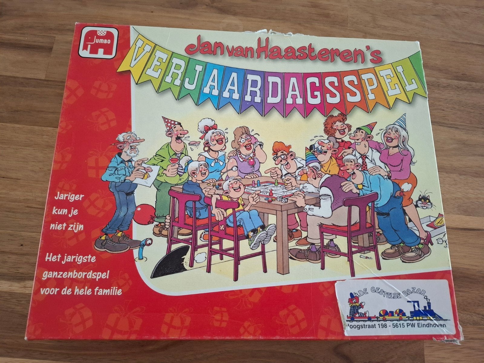 Jan van Haasteren's Verjaardagsspel - Doos beschadigd, Drie of vier spelers, Ophalen of Verzenden, Gebruikt, Jumbo