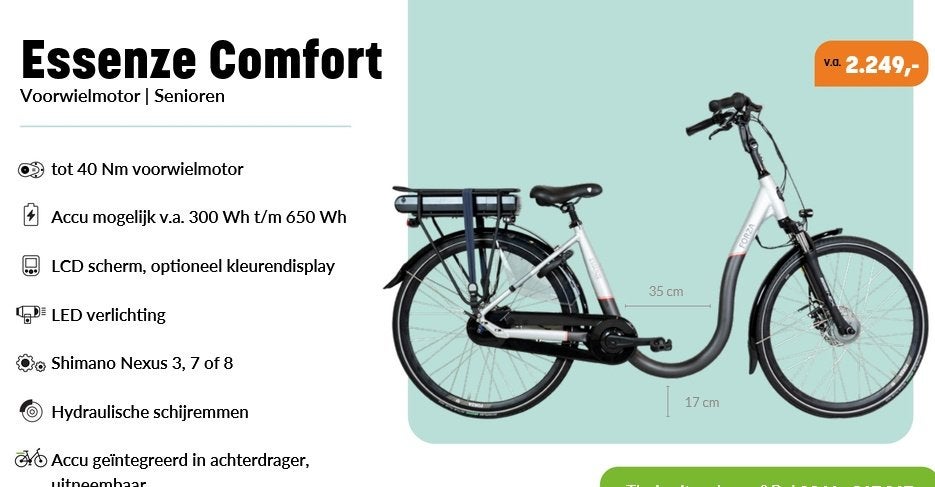 Dé e-bike elektrische fiets van Forza met lage instap, 47 tot 51 cm, Ophalen, Nieuw, Overige merken