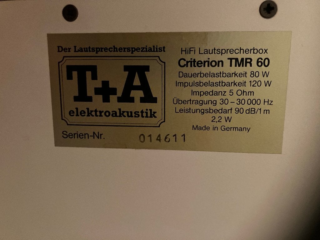 T+A TMR Criterion 60 Geluidsboxen + Cambridge AV Receiver, Gebruikt, Overige typen, 60 tot 120 watt, Afstandsbediening