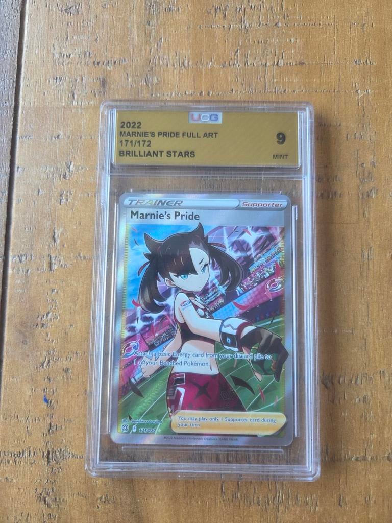Pokémon Marnie's Pride Full Art 171/172, Ophalen of Verzenden, Zo goed als nieuw, Losse kaart, Foil