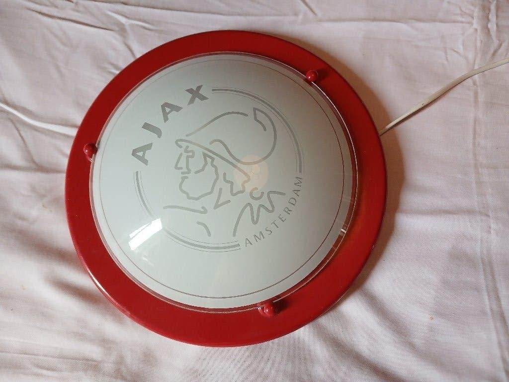 Plafoniere met afbeelding van AJAX met stekker, Verzamelen, Sportartikelen en Voetbal, Ophalen of Verzenden, Zo goed als nieuw