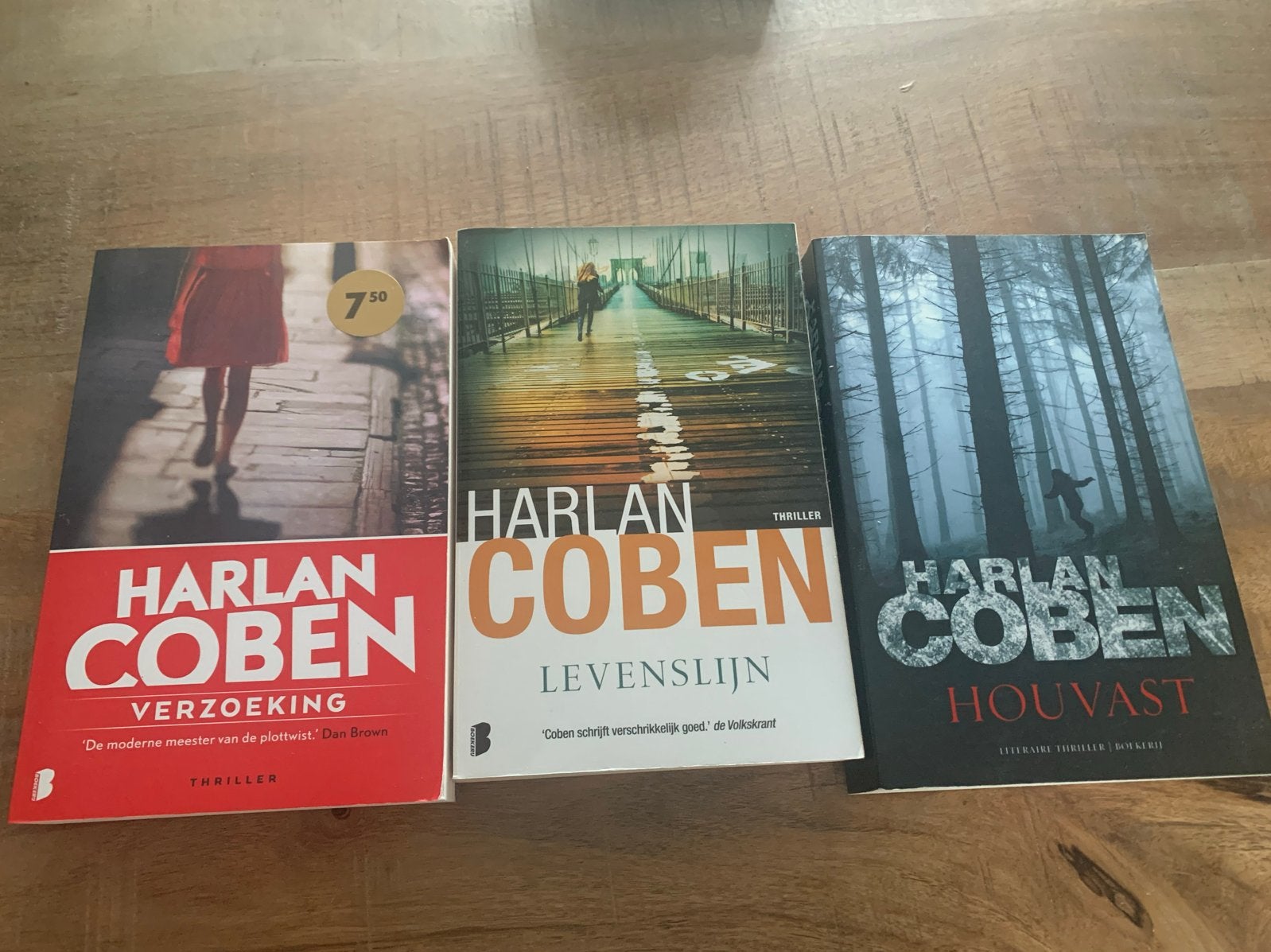 Harlan Coben: Verzoeking, Levenslijn, Houvast, Ophalen, Gelezen, Nederland