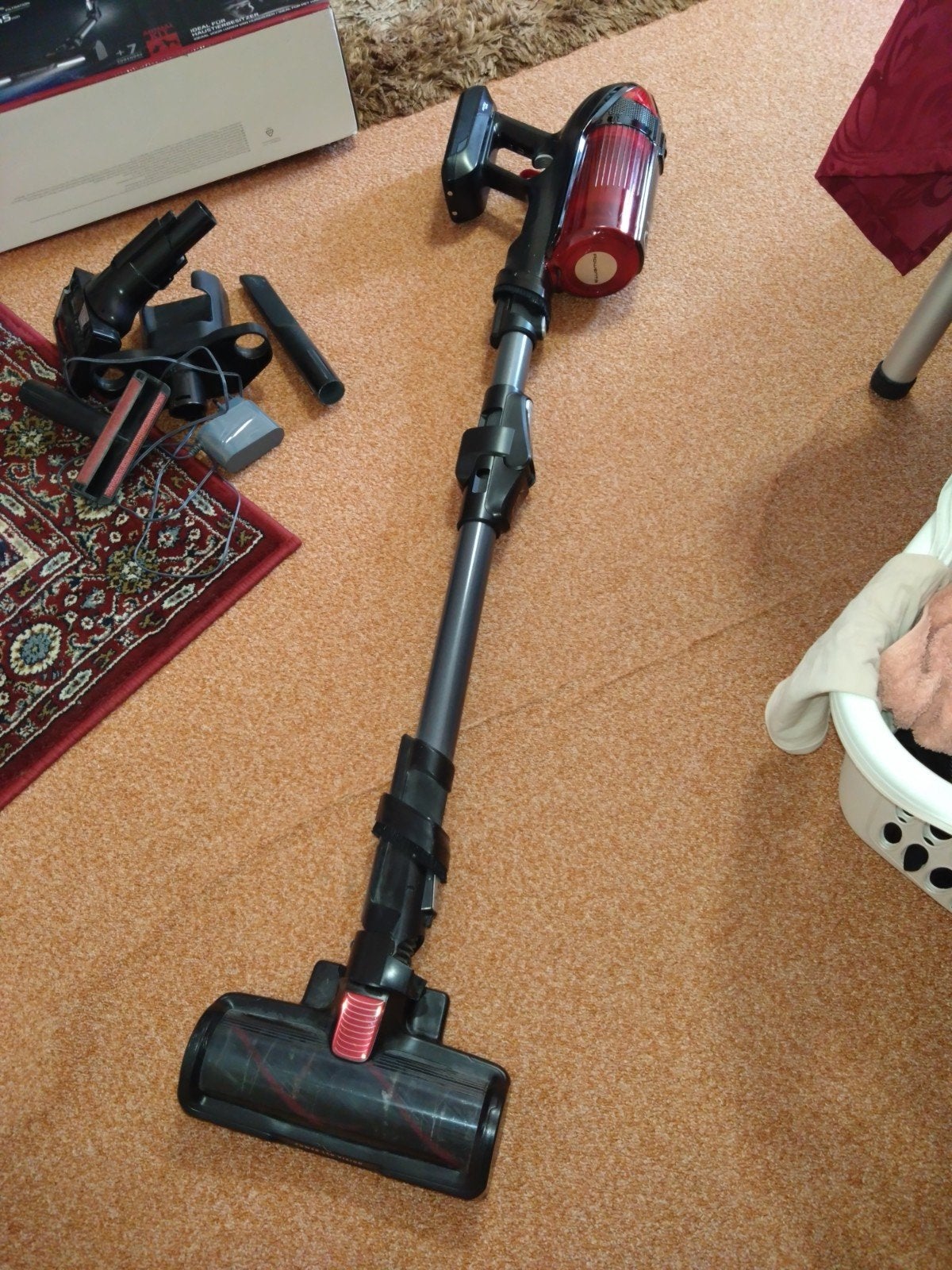 Rowenta X-Force Flex 12.60 Draadloze Steelstofzuiger, Rowenta, Draadloos, Gebruikt, Ophalen of Verzenden