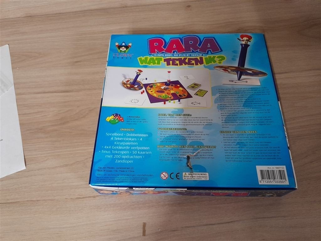 rara wat teken ik - s1989, Hobby en Vrije tijd, Gezelschapsspellen | Bordspellen, Verzenden, Zo goed als nieuw
