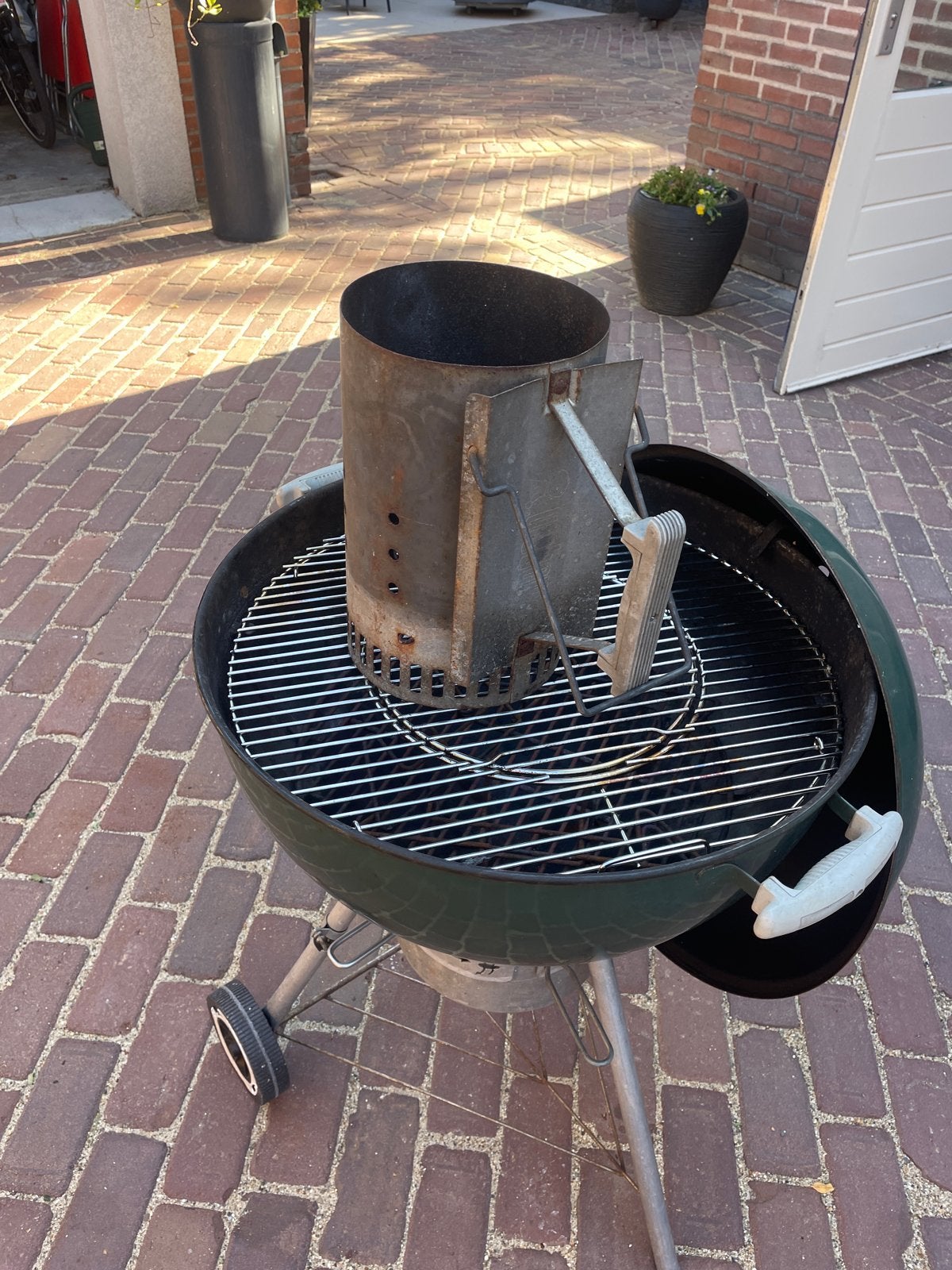 Weber Master-Touch GBS E-5750 Houtskoolbarbecue, Ophalen of Verzenden, Gebruikt