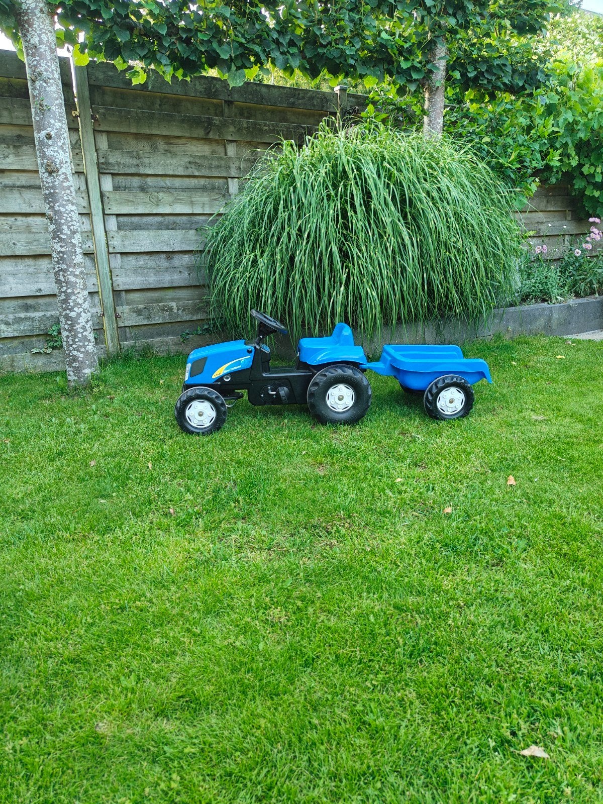 New Holland T7040 traptractor met aanhanger, Ophalen, Gebruikt