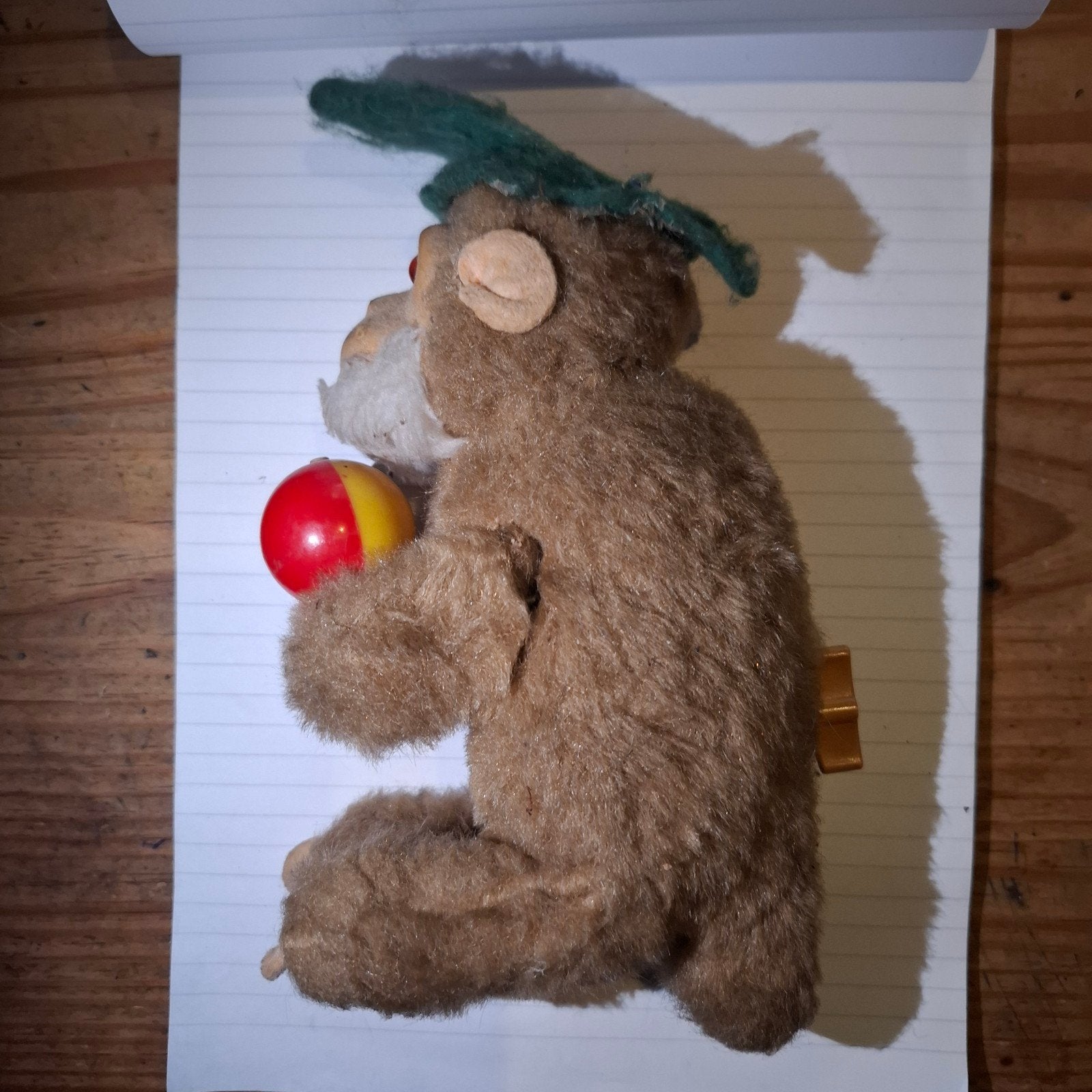 Vintage Opwind Aapje met Bal - Speelgoed, Ophalen of Verzenden
