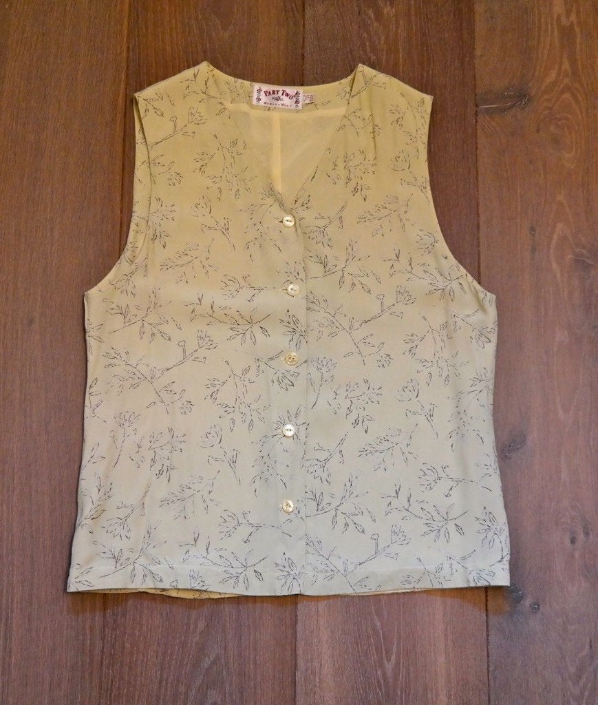 Nieuw: Part Two gilet met subtiele bloemenprint; maat 40, Maat 38/40 (M), Part Two, Meerkleurig, Nieuw