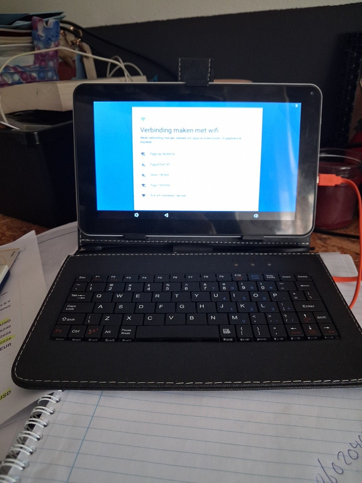 Nieuw tablet wit met hoes, Ophalen of Verzenden, 10 inch, 16 GB