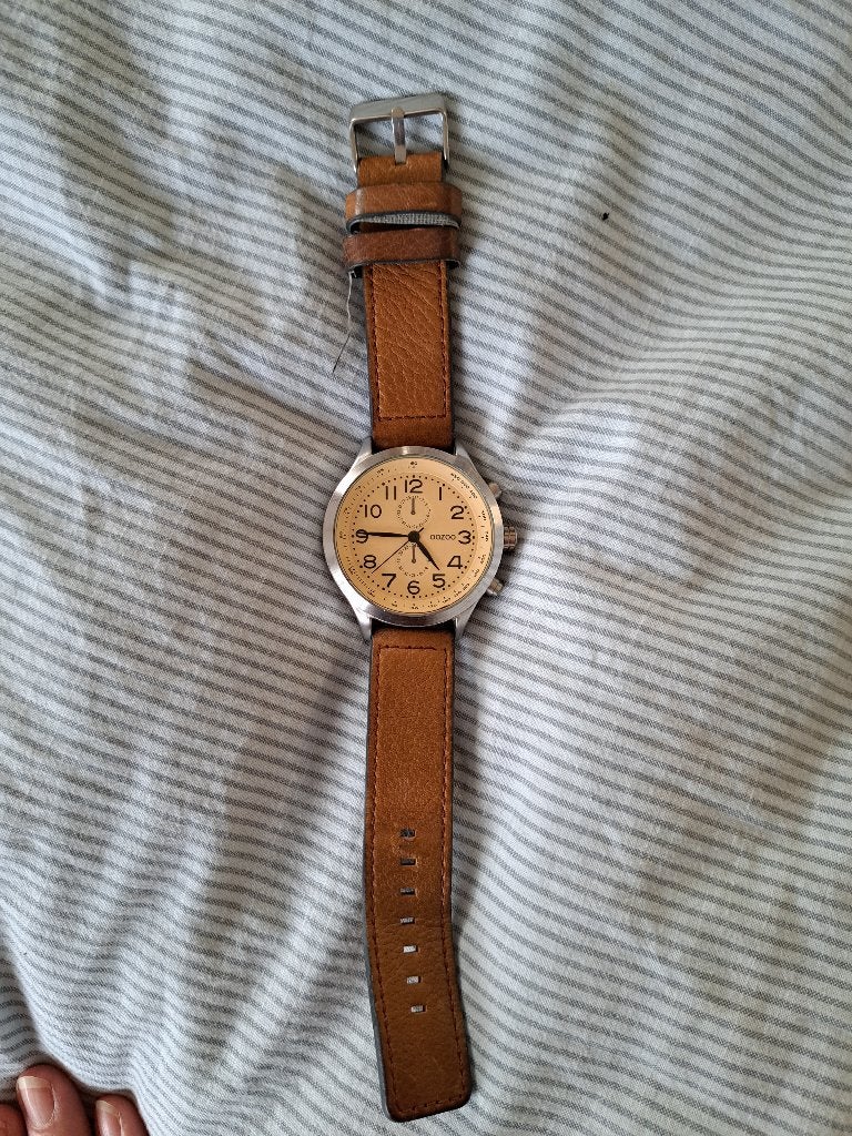 OOZOO Horloge, Ophalen of Verzenden, Zo goed als nieuw, Leer, Overige merken