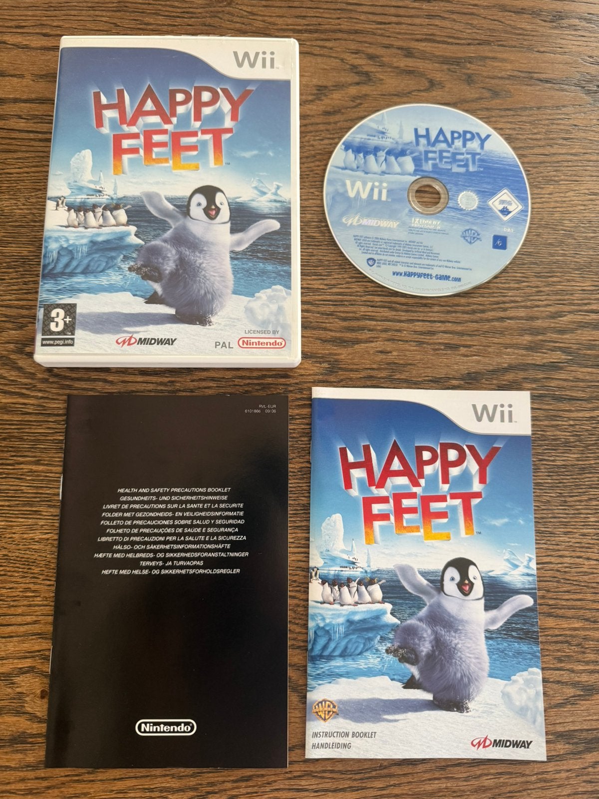 Happy Feet | Nintendo Wii | Compleet met handleiding, Ophalen of Verzenden, Zo goed als nieuw, Sport, 3 spelers of meer