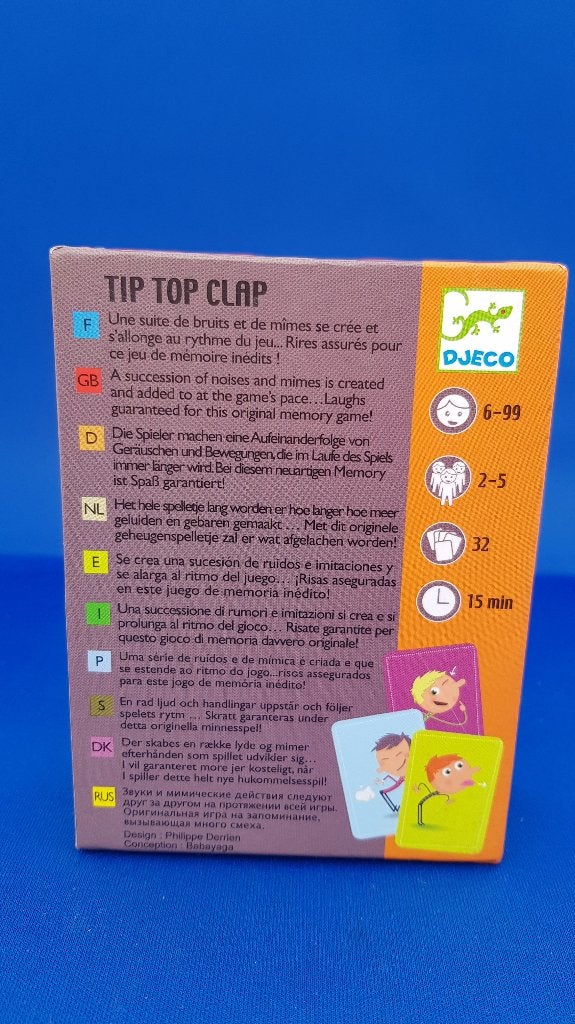 Djeco Tip Top Clap kaartspel, helemaal compleet. 7B6, Hobby en Vrije tijd, Gezelschapsspellen | Kaartspellen, Tweedehands verkoop