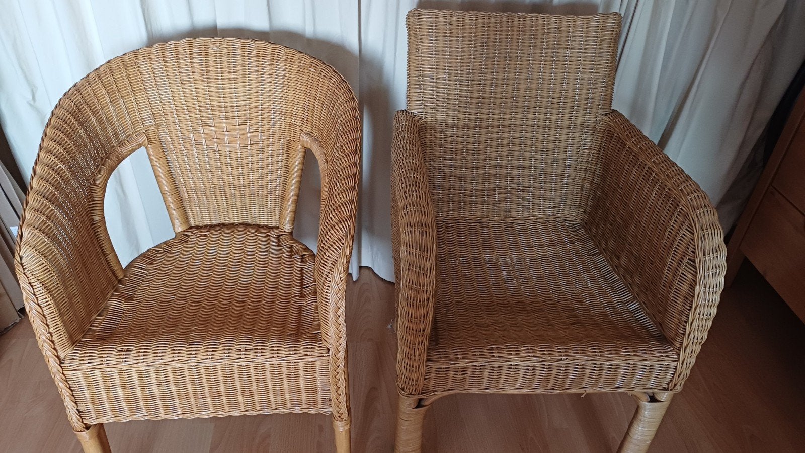 stoelen, Huis en Inrichting, Gebruikt, Twee, Overige kleuren, Riet of Rotan