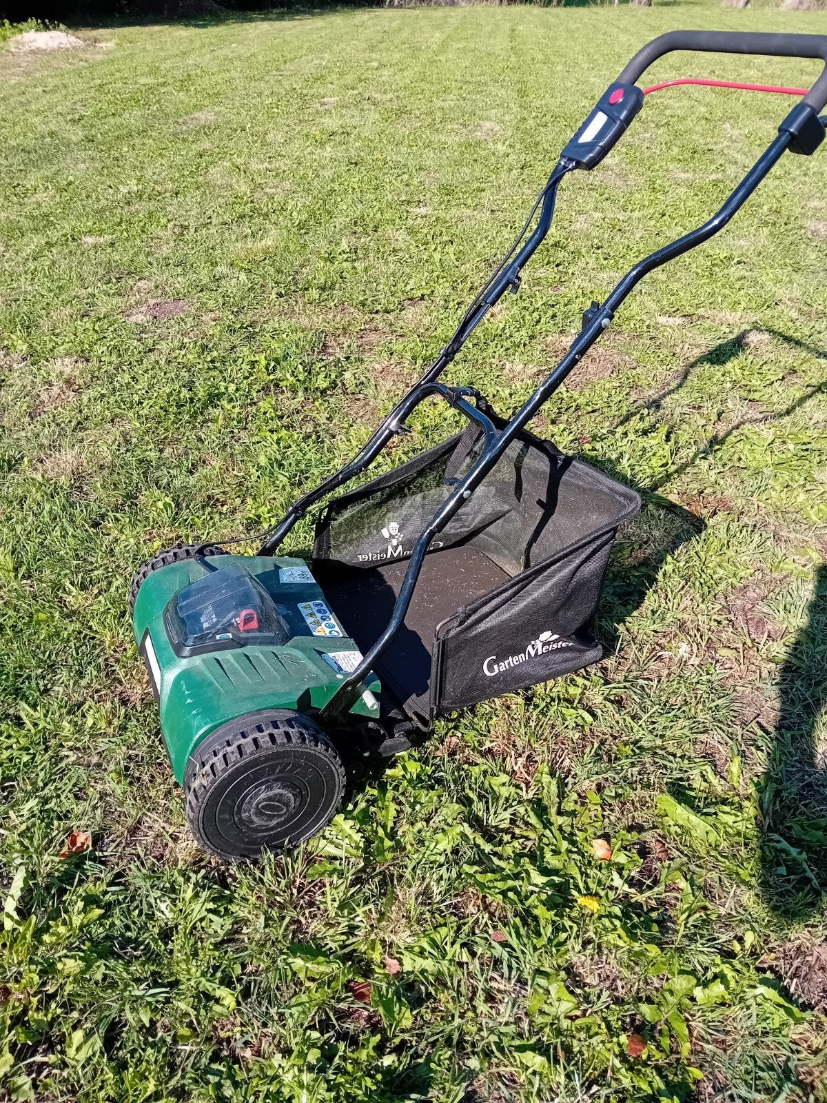 GartenMeister/Westfalia Accu Grasmaaier, Ophalen, Zo goed als nieuw, Accu-grasmaaier, GartenMeister/Westfalia