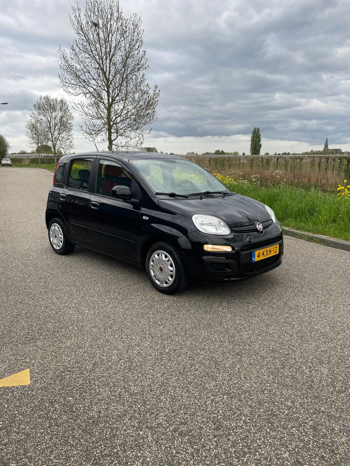 Fiat Panda 0.9 Twinair 48KW 2013 Zwart, Stof, 31 €/maand, Panda, Zwart