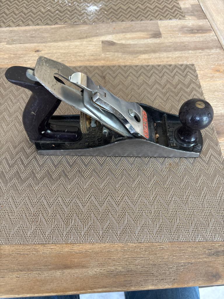 Vintage Stanley schaaf - No. 4 - Houtbewerking, Antiek en Kunst, Antiek | Gereedschap en Instrumenten, Ophalen of Verzenden