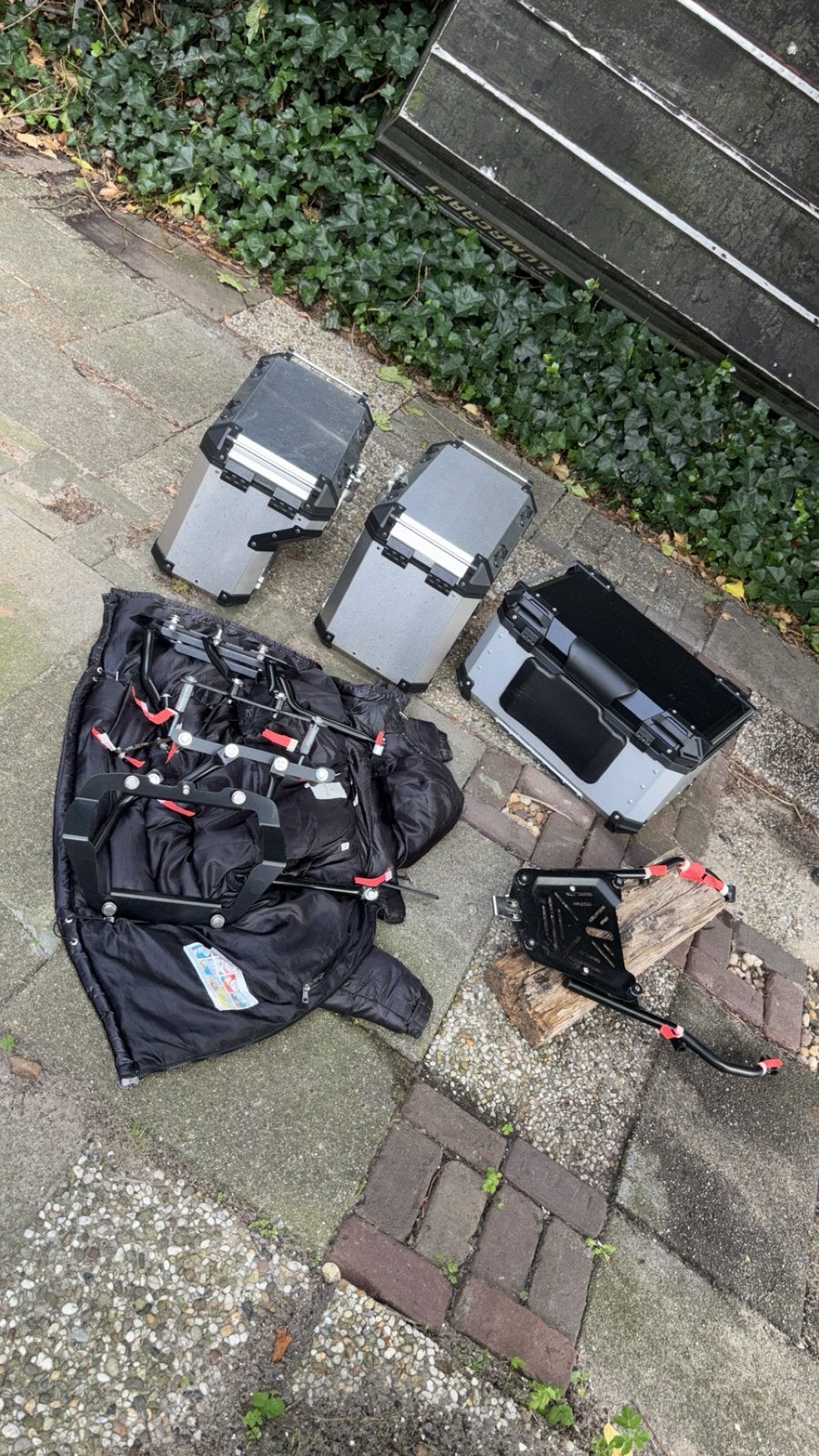 Yamaha tenere 700 kofferset met beugels, Motoren, Ophalen, Zo goed als nieuw