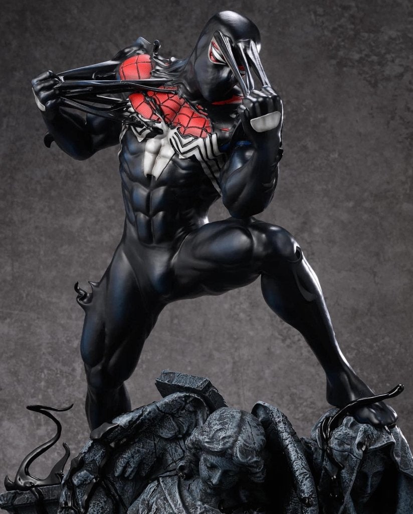 Spider-Man Symbiote Statue (Suit Vers.) 1/4 by Caleb Nefzen, Verzamelen, Ophalen of Verzenden, Zo goed als nieuw, Fantasy
