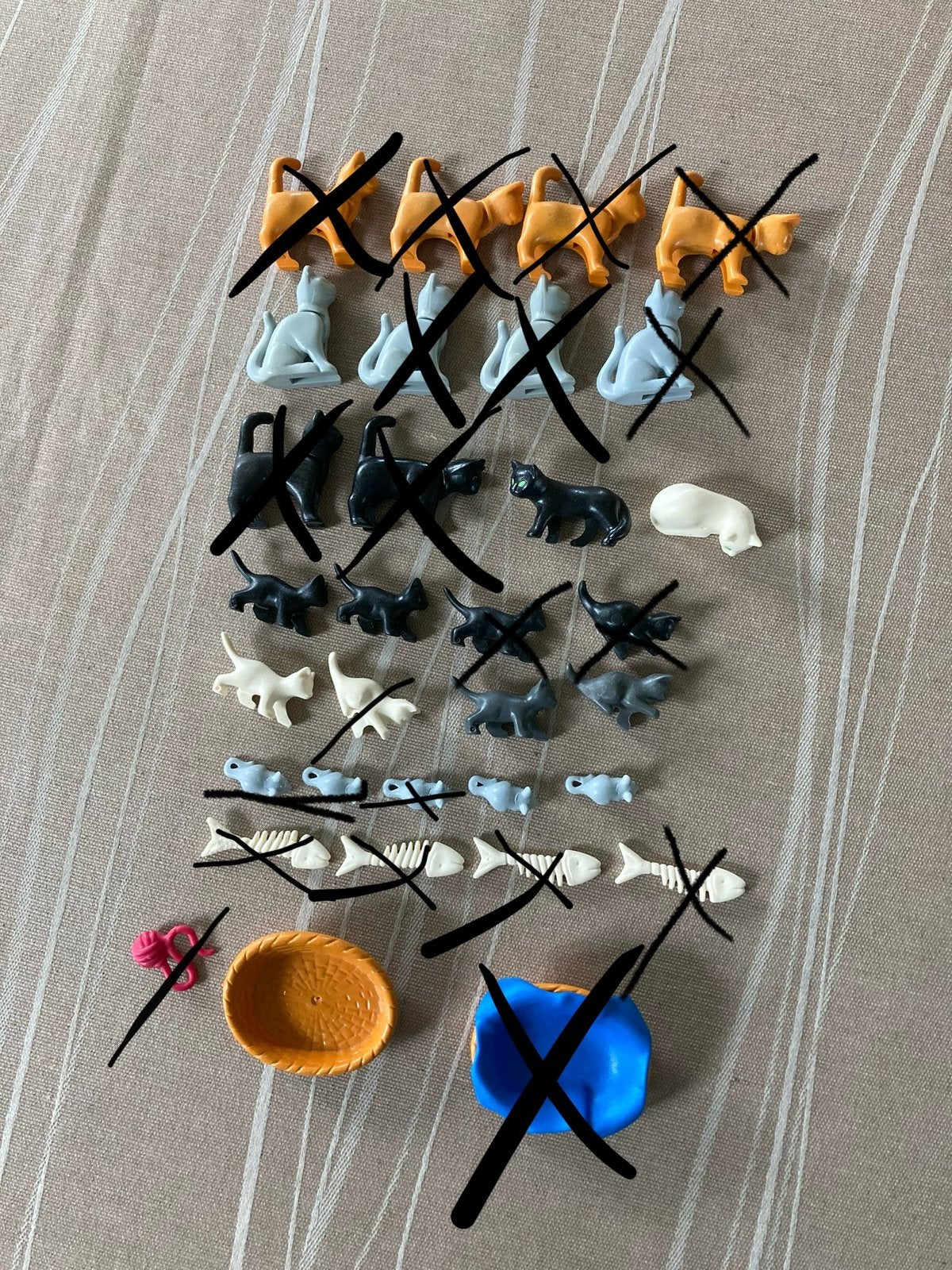 Playmobil poes, mand ed…, Ophalen of Verzenden, Zo goed als nieuw