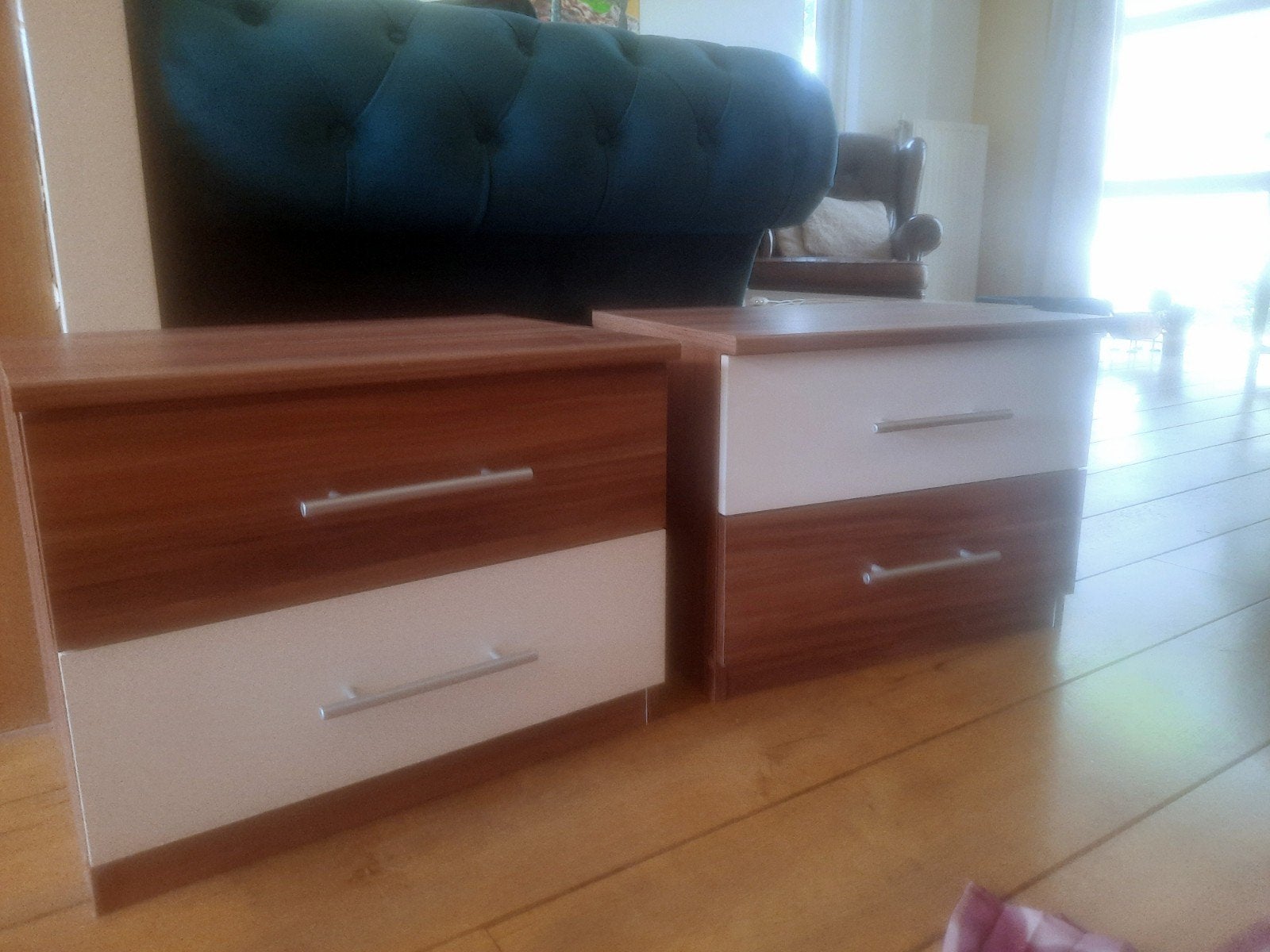 2x kastje met lades, Ophalen, Gebruikt, 100 tot 150 cm, 3 of 4 laden