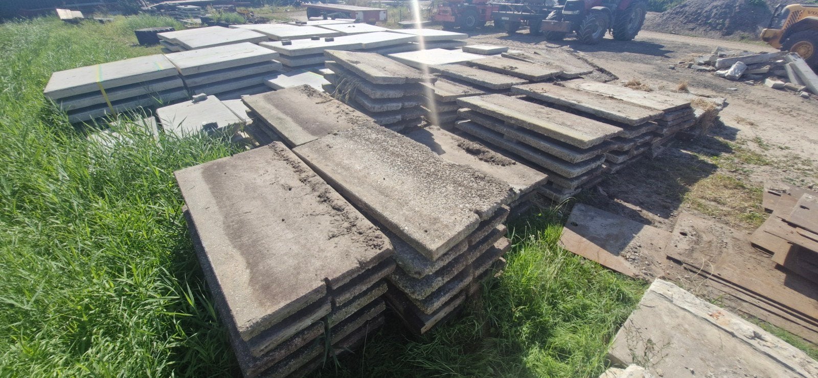 betonplaten 200x100x10, Tuin en Terras, Tegels en Klinkers, Ophalen, Beton, 10 m² of meer, Overige typen