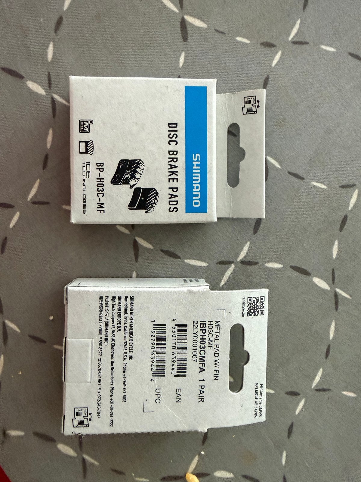 Shimano H03C-MF Metalen Schijfremblokken met Koelvinnen, Remmen, Overige materialen, Nieuw, Ophalen of Verzenden