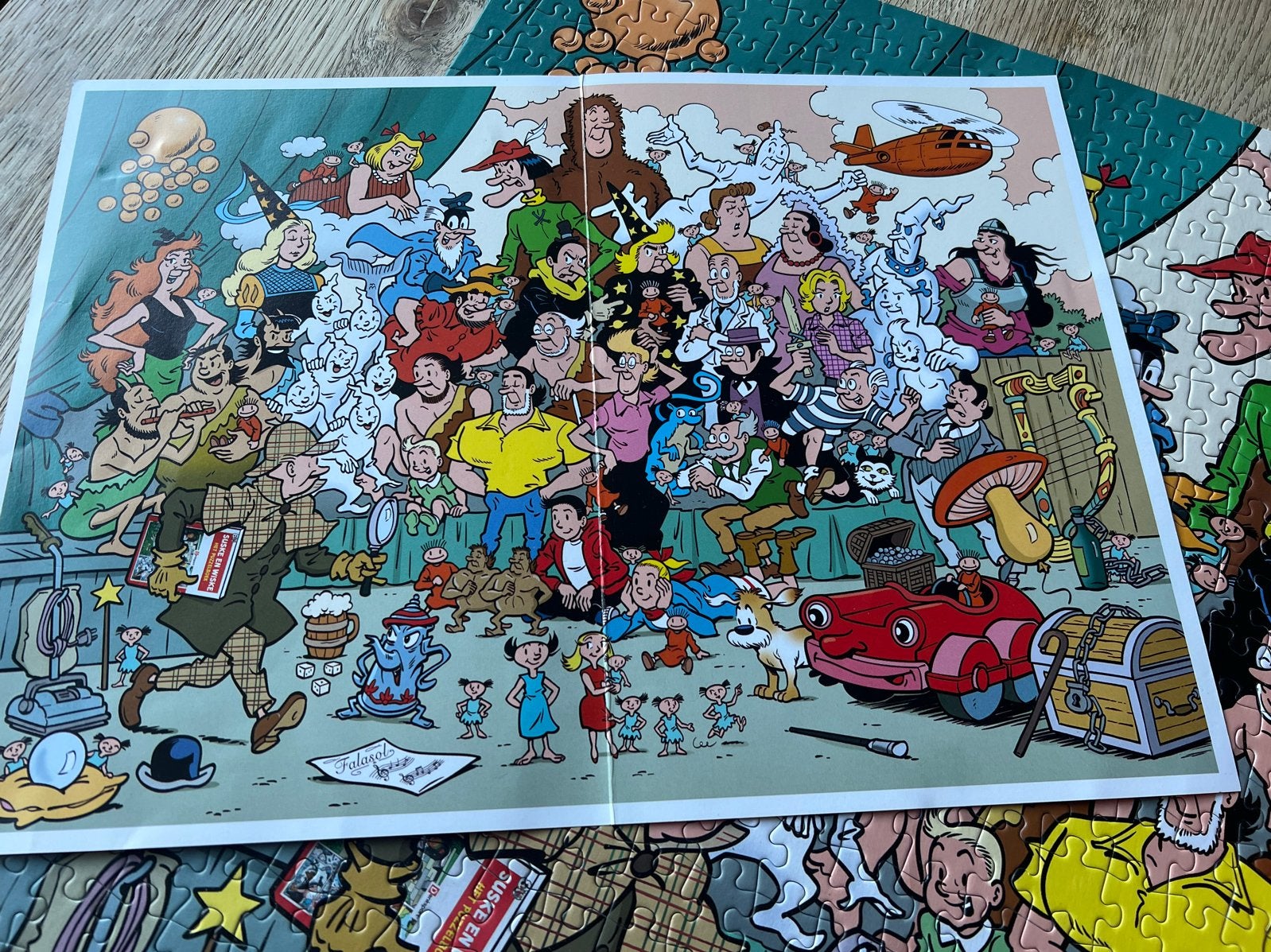 Suske en Wiske Puzzel 1000 stukjes, Ophalen of Verzenden, 500 t/m 1500 stukjes, Zo goed als nieuw, Legpuzzel