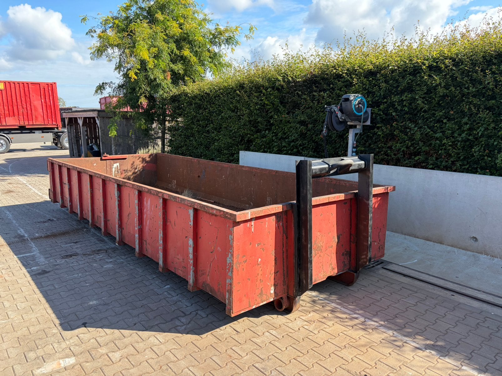 Container 12m3, Ophalen
