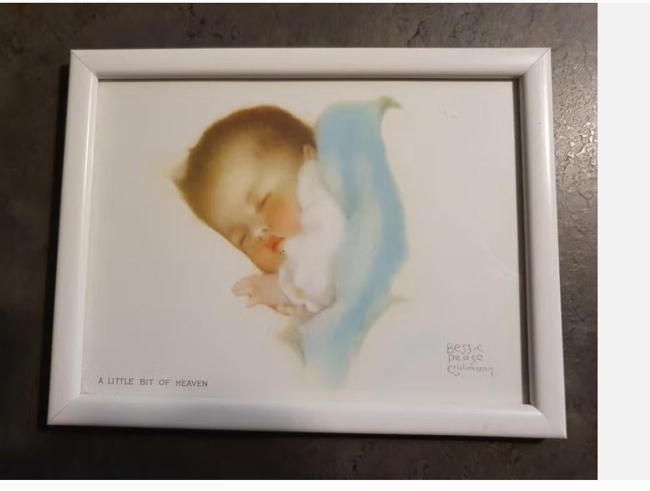 A little bit of Heaven - Bessie Pease Gutmann, Schilderij, 21 cm, Ophalen of Verzenden, Zo goed als nieuw