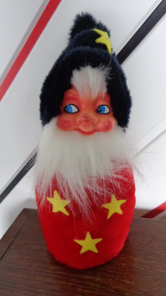 Vintage pop Oude kerst candycontainer kabouter DDR, Ophalen