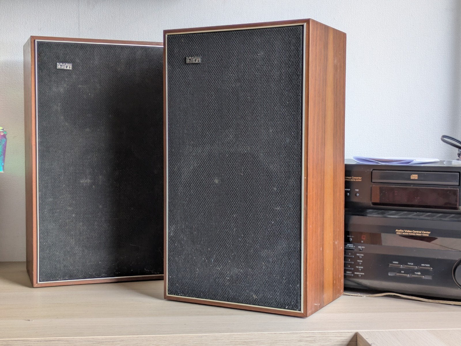 Aristona SA5423 Vintage HiFi Stereo speakers, Overige merken, Stereo speakers, Gebruikt, Inclusief kabels